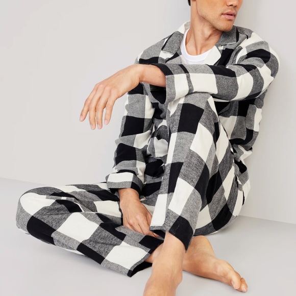 NWT OLD NAVY Flannel Pajama Set Color: Black Buffalo SIZE MEDUIM - Picture 4 of 5